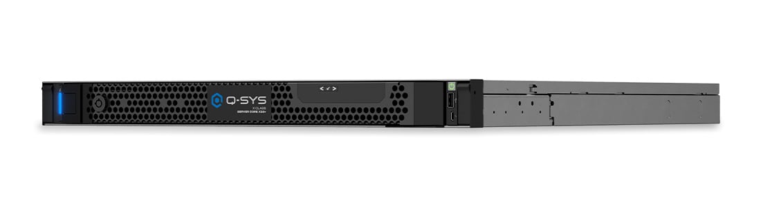 向左倾斜图 - Q-SYS Server Core X20r