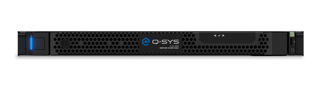 正面图 - Q-SYS Server Core X20r