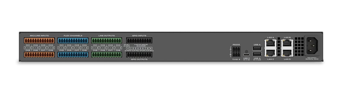 背面图 - Q-SYS Core 24f