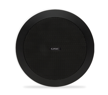 正面图 - 黑色AD-C4T吸顶式扬声器