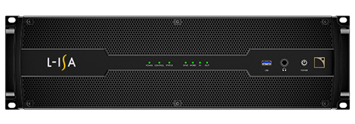 L-Acoustics L-ISA多通道音频处理器的正面图