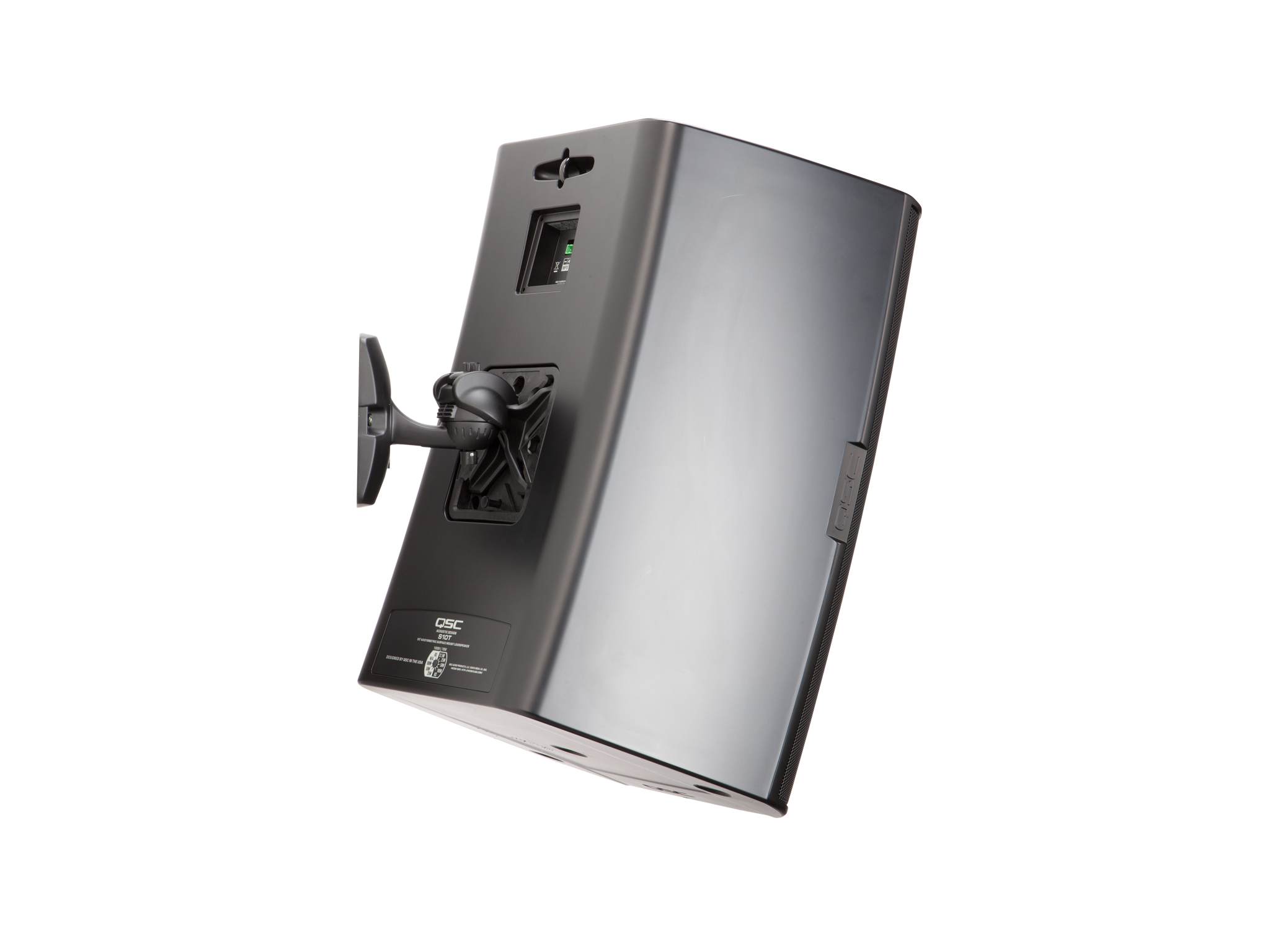 背面图 - 黑色AD-S10T扬声器（含网罩和X-Mount 安装系统）