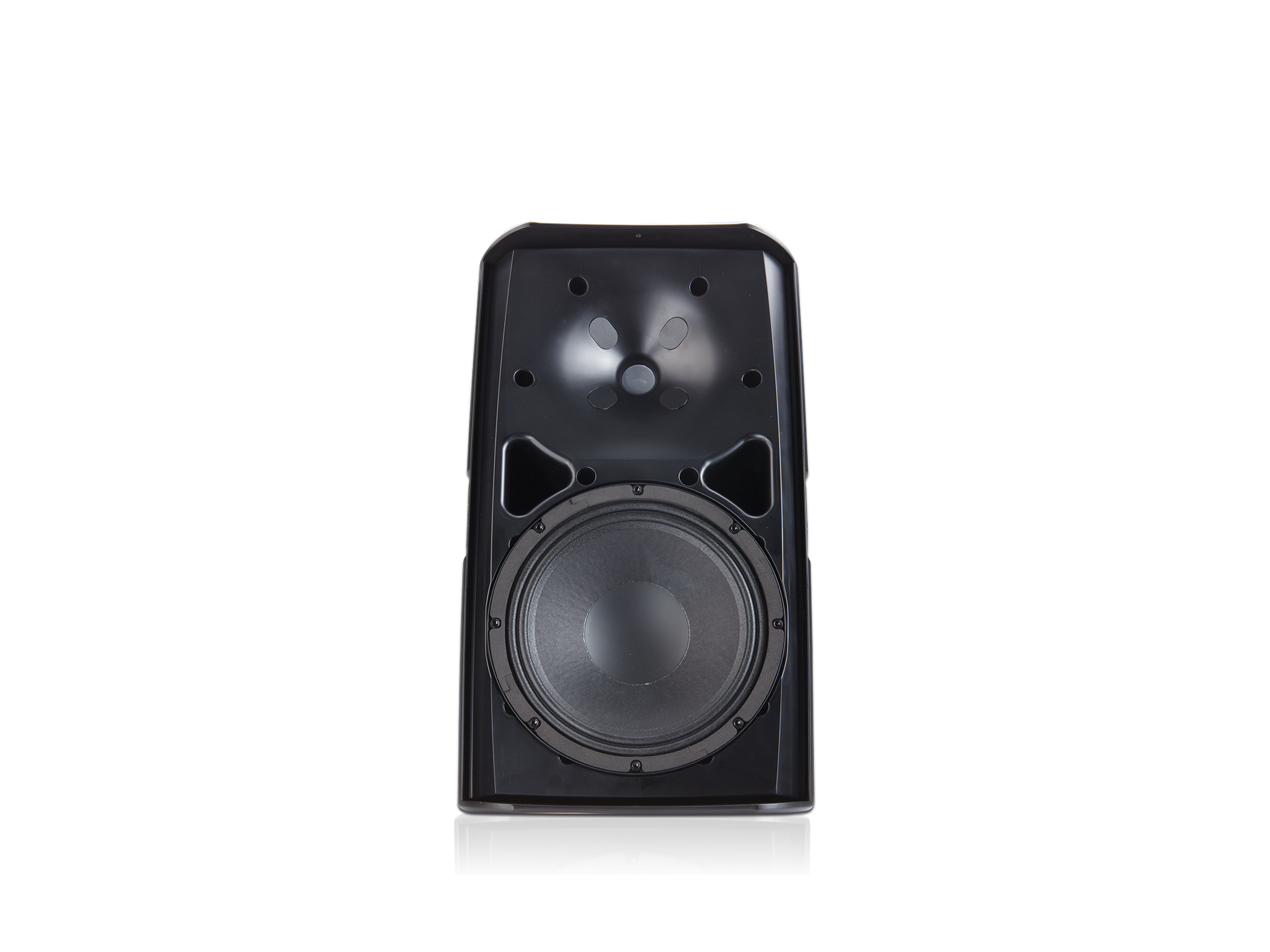 正面图 - 黑色AD-S8T扬声器（不带网罩）