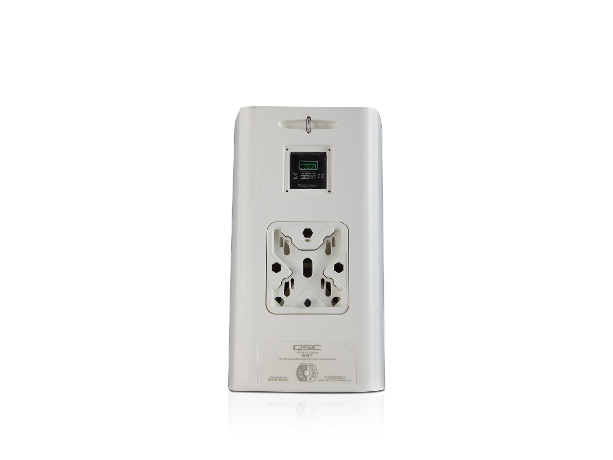 背面图 - 白色AD-S8T扬声器